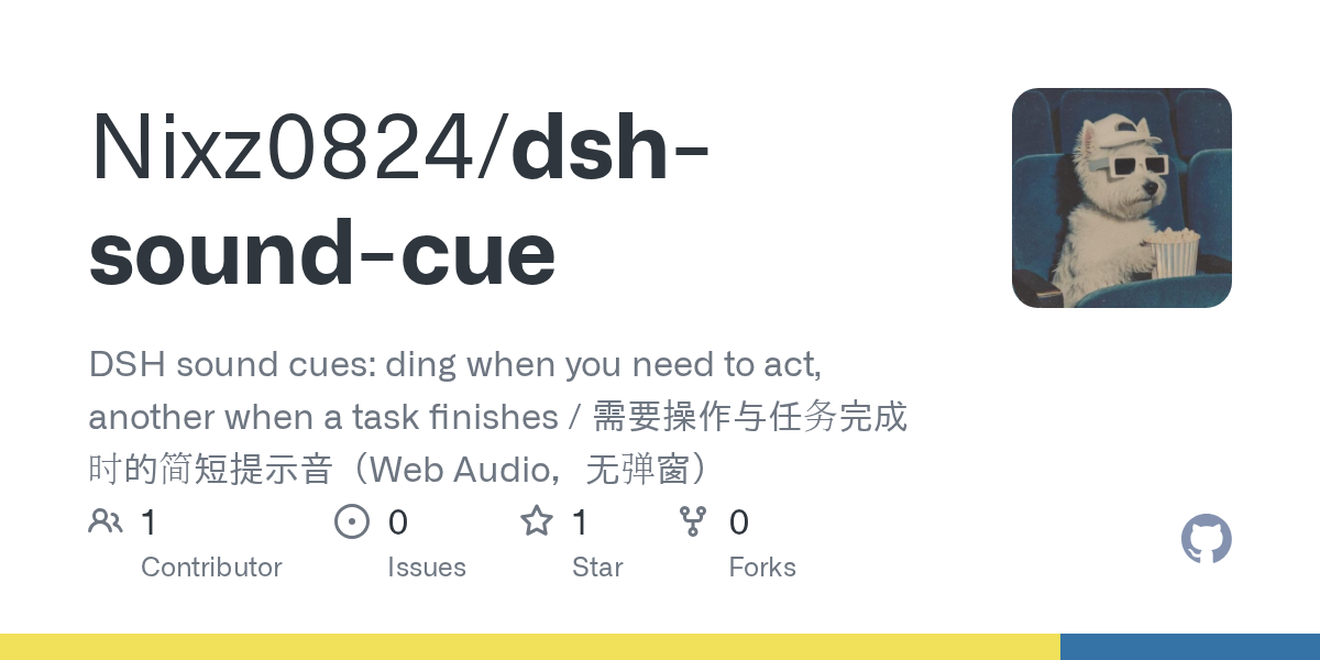 Nixz0824/dsh-sound-cue Screenshot preview