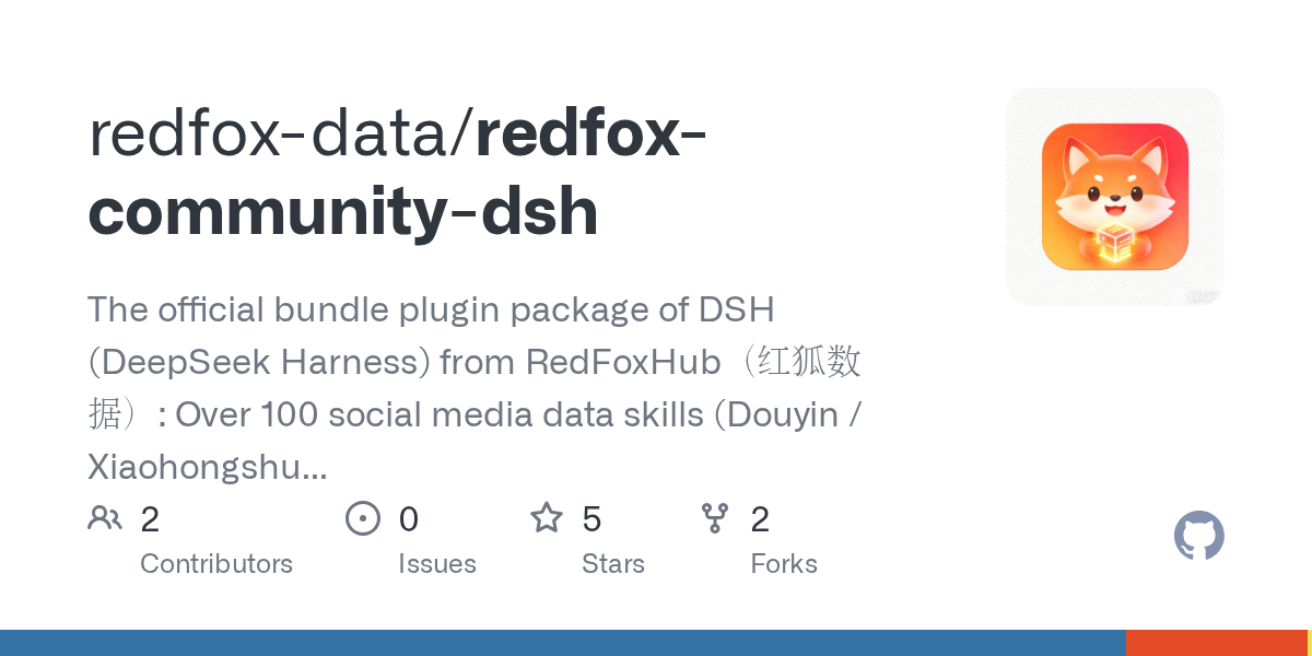 redfox-data/redfox-community-dsh Screenshot preview