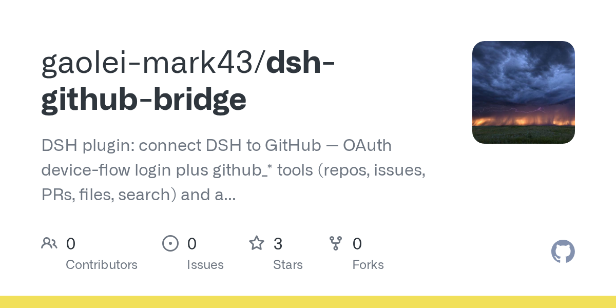 gaolei-mark43/dsh-github-bridge Screenshot preview