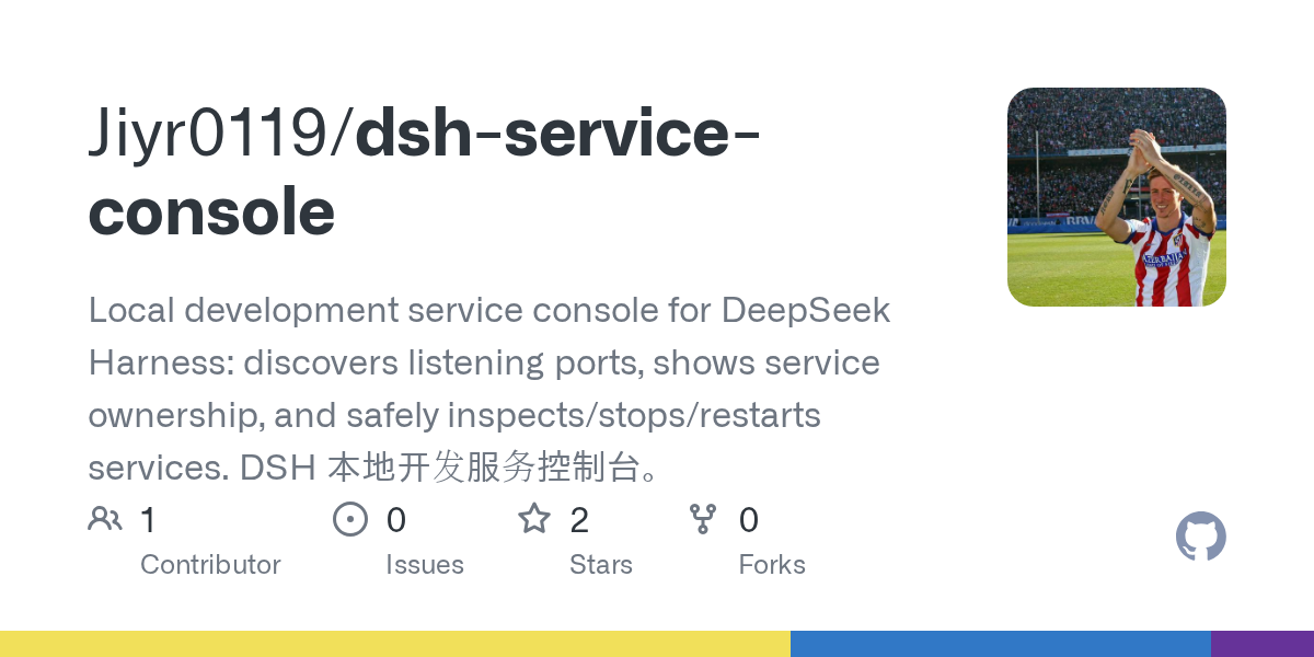 Jiyr0119/dsh-service-console Screenshot preview