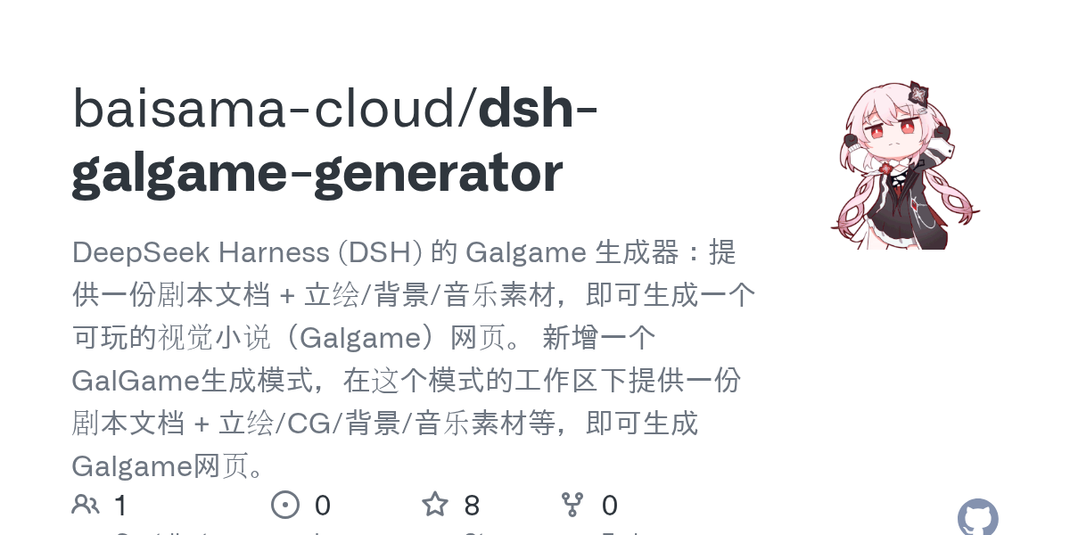 baisama-cloud/dsh-galgame-generator Screenshot preview