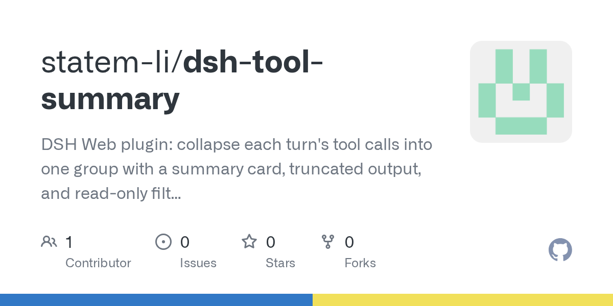 statem-li/dsh-tool-summary Screenshot preview