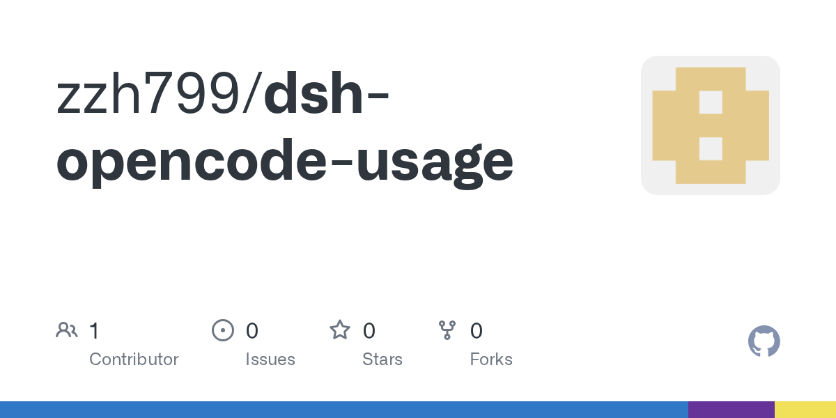zzh799/dsh-opencode-usage Screenshot preview