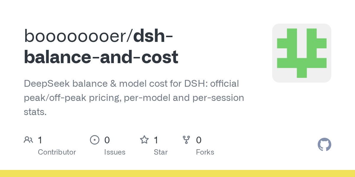 boooooooer/dsh-balance-and-cost Screenshot preview
