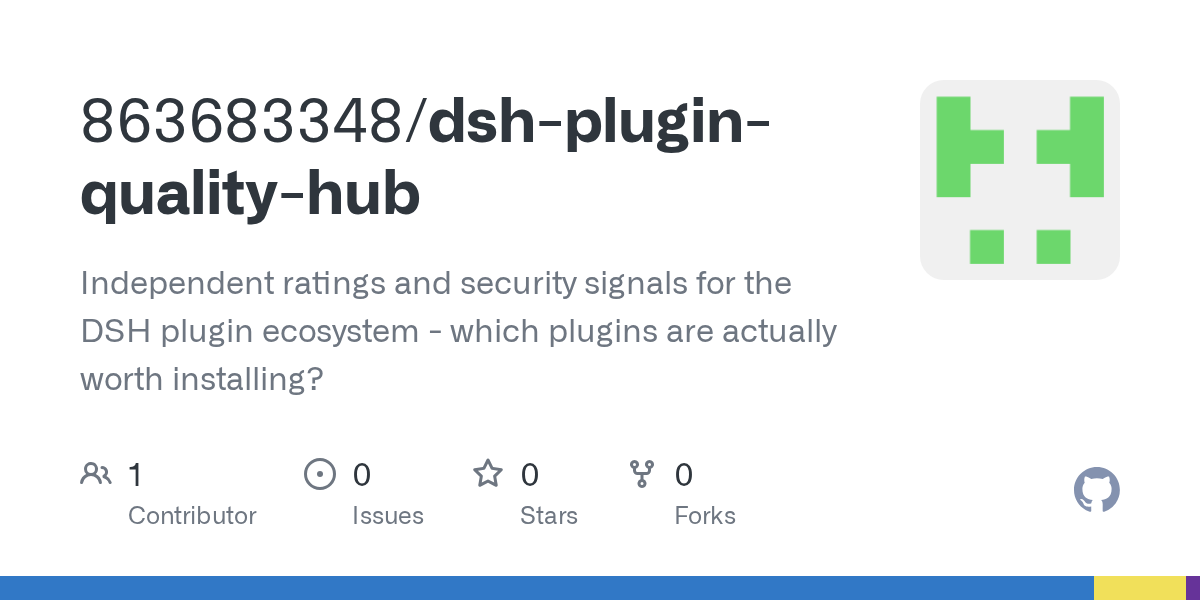 863683348/dsh-plugin-quality-hub Screenshot preview