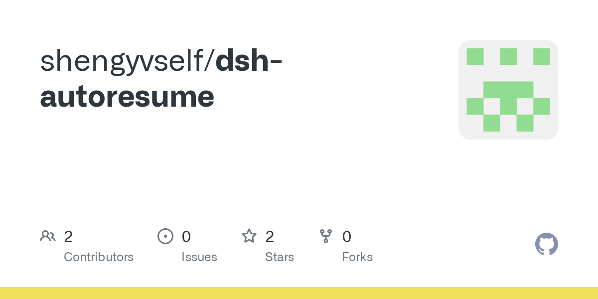 shengyvself/dsh-autoresume Screenshot preview