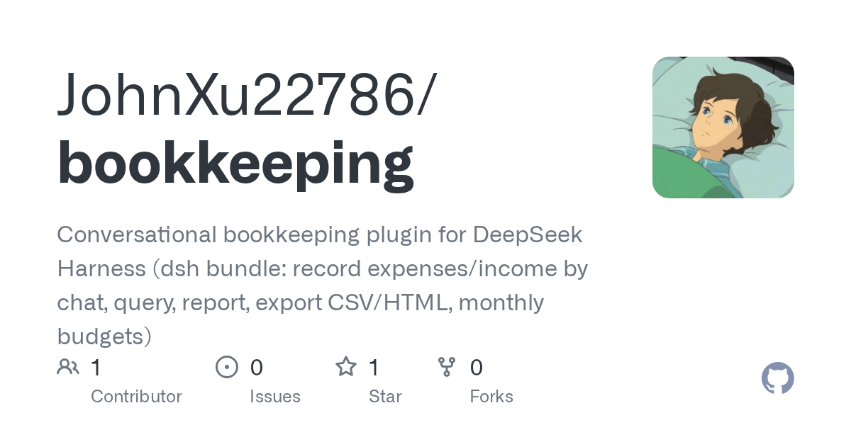JohnXu22786/bookkeeping Screenshot preview