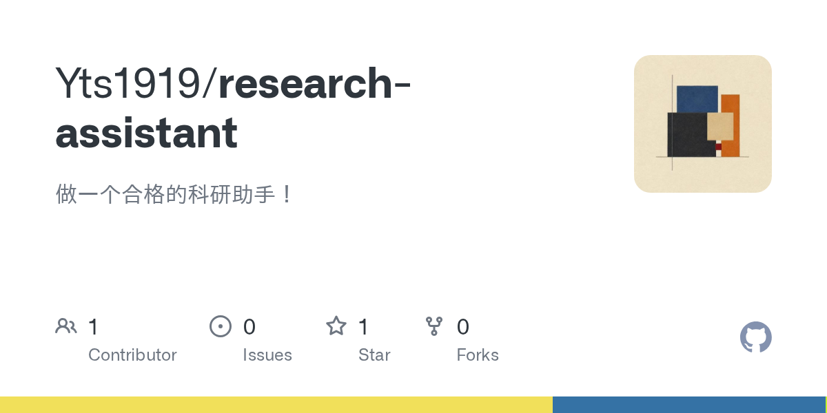 Yts1919/research-assistant Screenshot preview