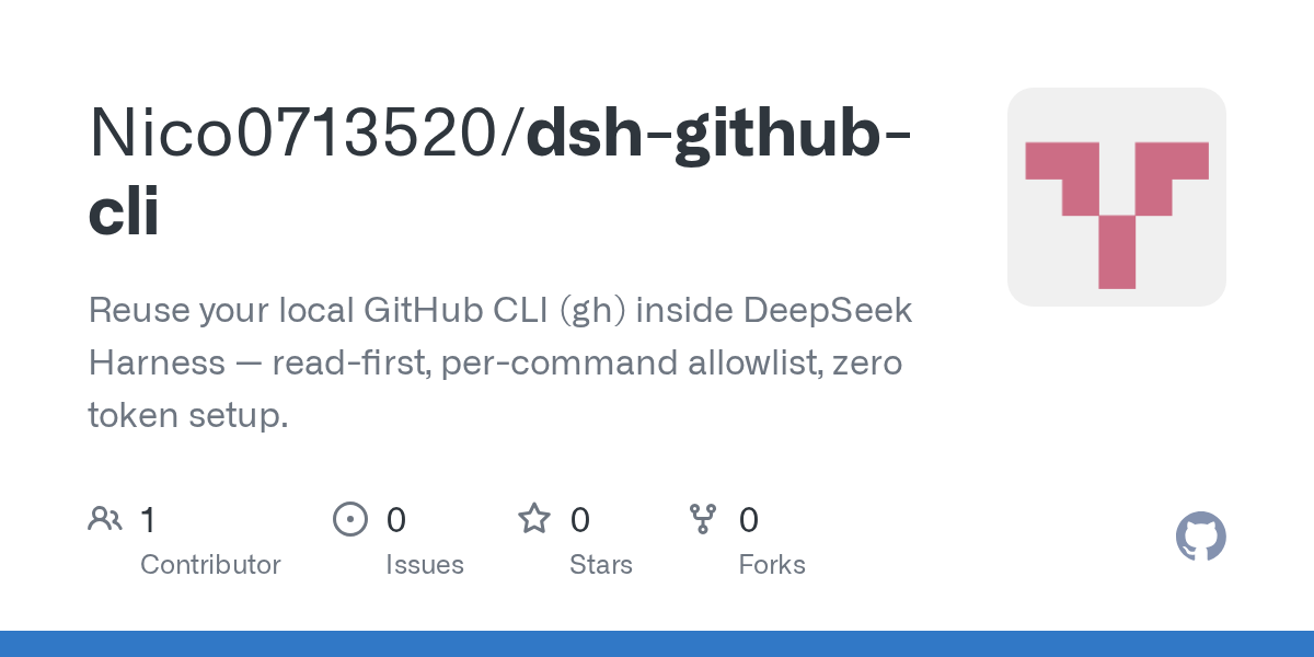 Nico0713520/dsh-github-cli Screenshot preview