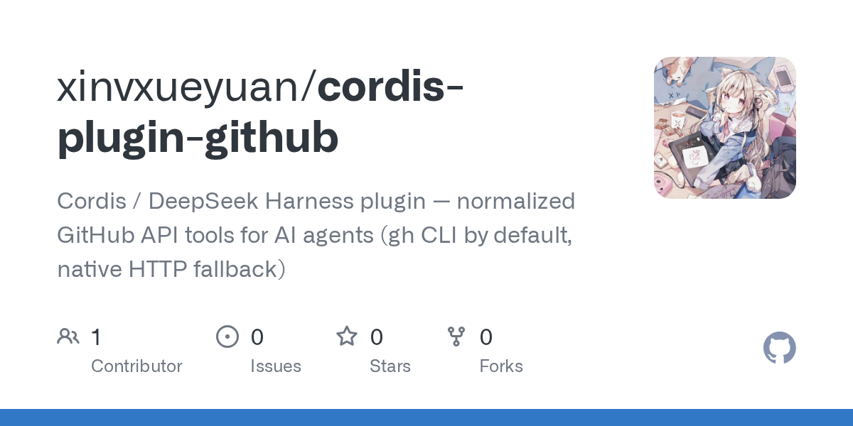 xinvxueyuan/cordis-plugin-github Screenshot preview