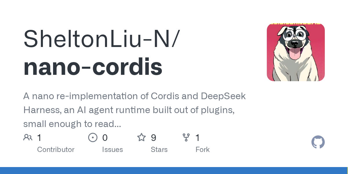 SheltonLiu-N/nano-cordis Screenshot preview