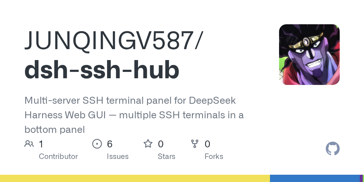 JUNQINGV587/dsh-ssh-hub Screenshot preview