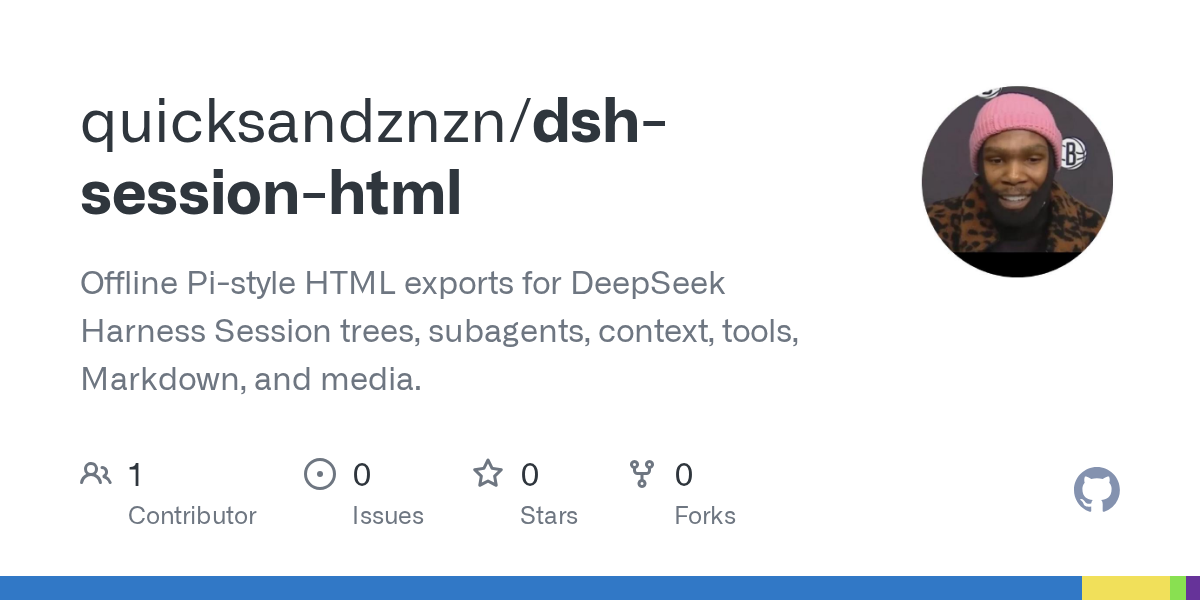 quicksandznzn/dsh-session-html Screenshot preview