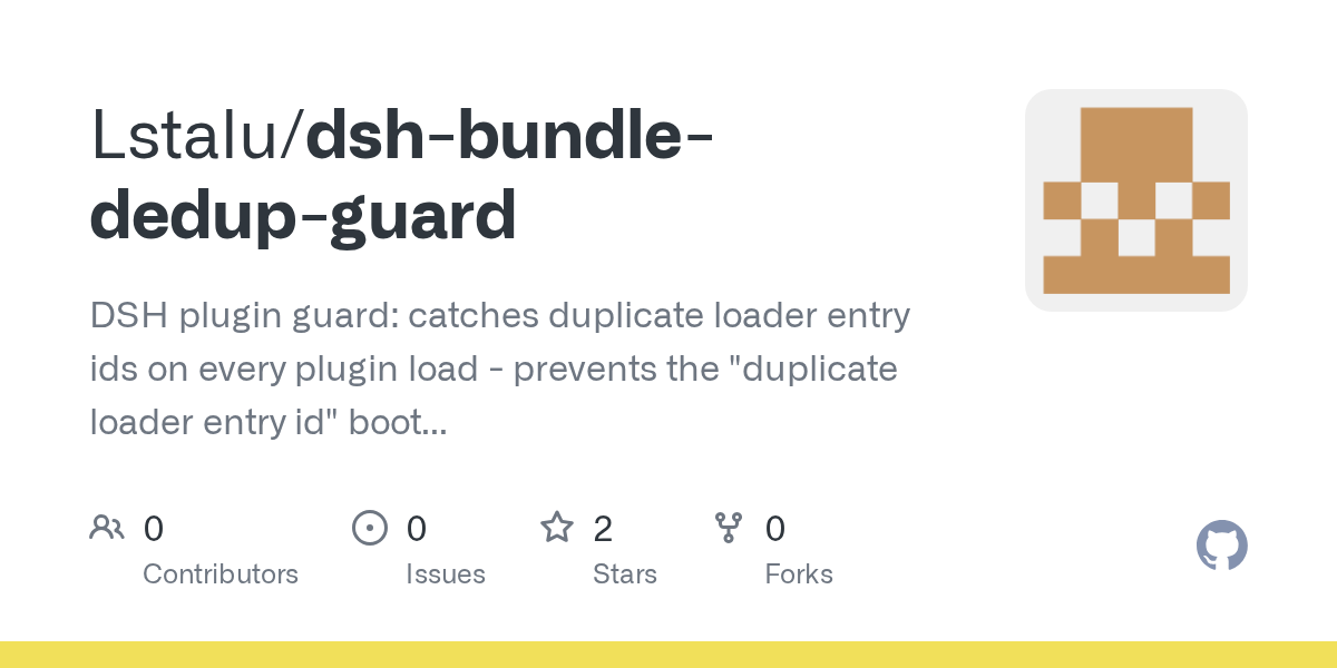 Lstalu/dsh-bundle-dedup-guard Screenshot preview