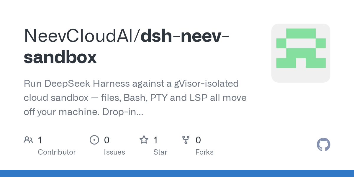 NeevCloudAI/dsh-neev-sandbox Screenshot preview