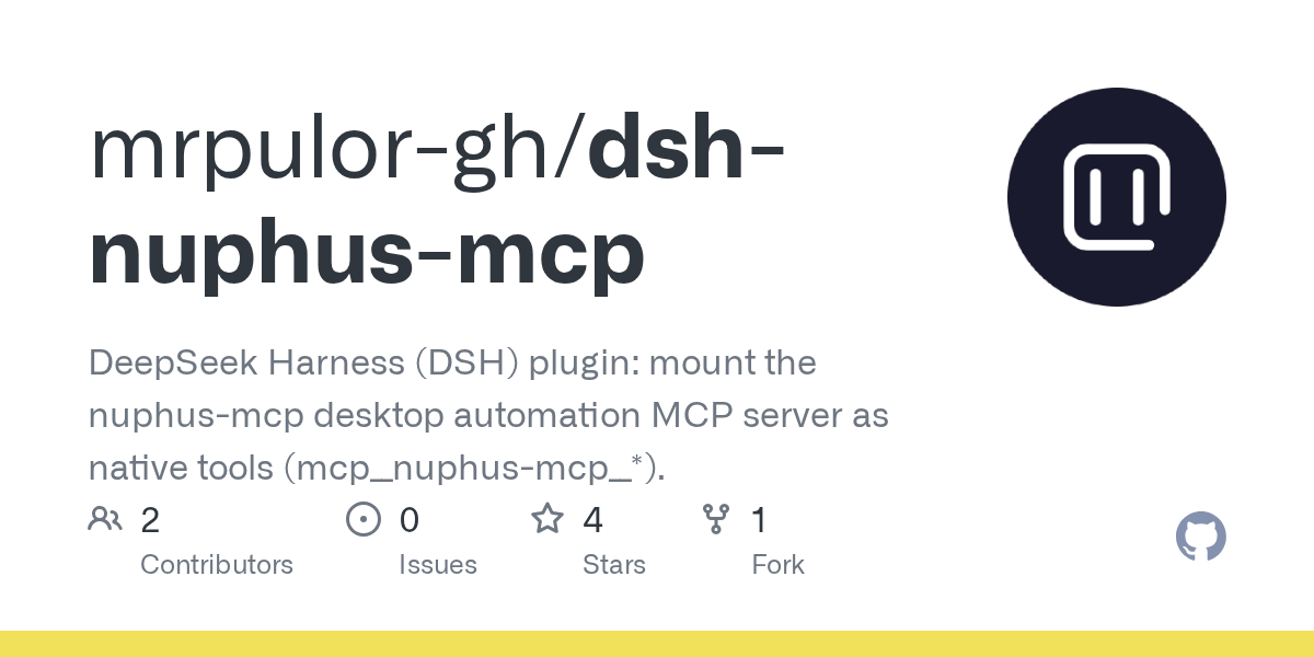 mrpulor-gh/dsh-nuphus-mcp Screenshot preview
