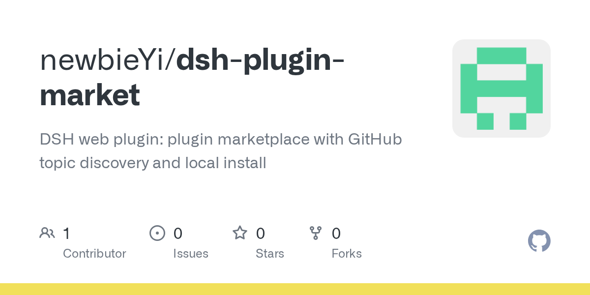newbieYi/dsh-plugin-market Screenshot preview