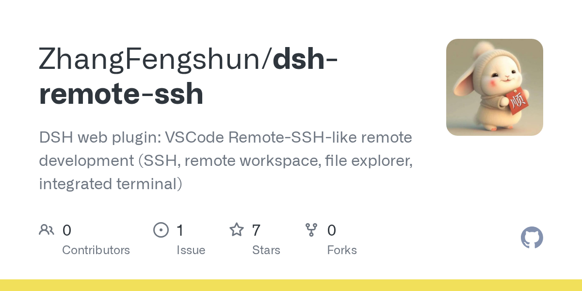 ZhangFengshun/dsh-remote-ssh Screenshot preview