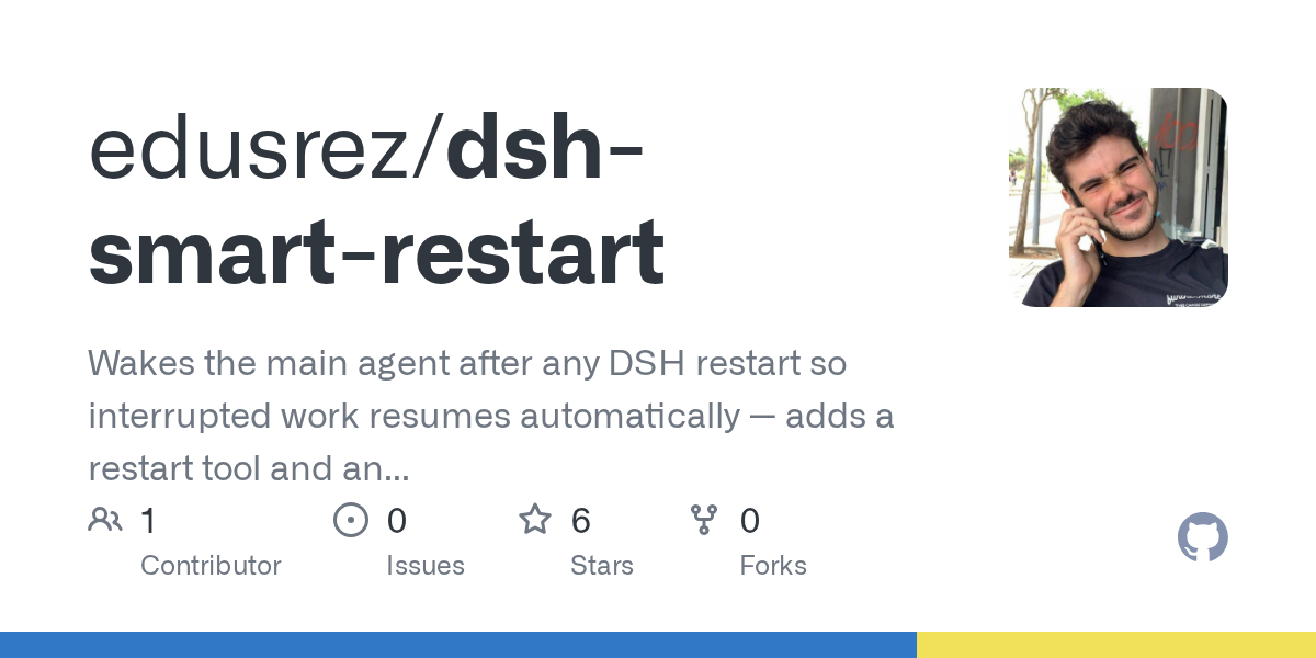 edusrez/dsh-smart-restart Screenshot preview