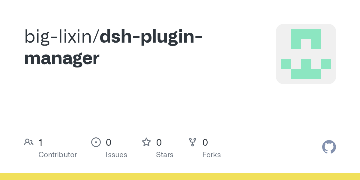 big-lixin/dsh-plugin-manager Screenshot preview