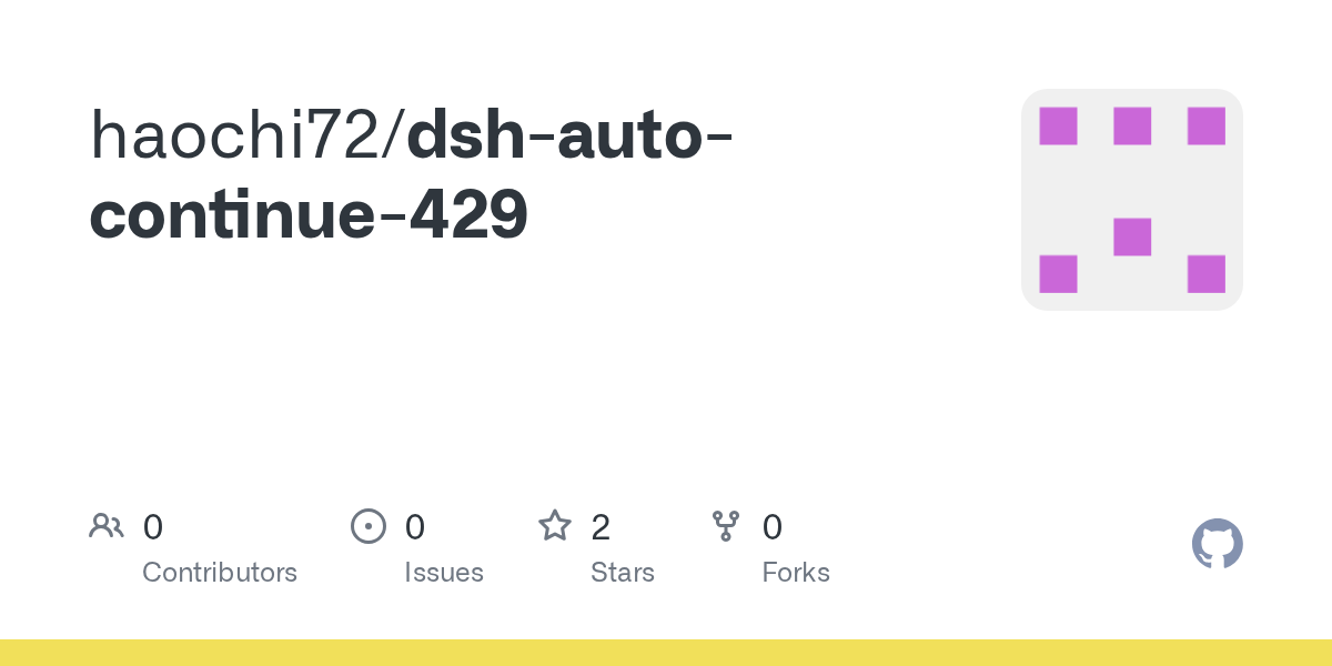 haochi72/dsh-auto-continue-429 Screenshot preview