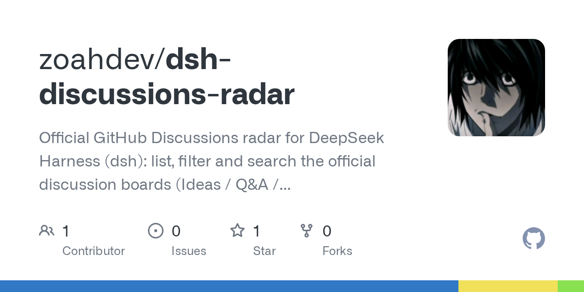 zoahdev/dsh-discussions-radar Screenshot preview