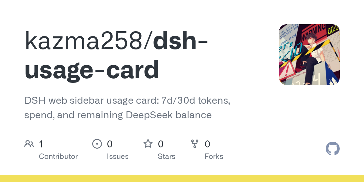 kazma258/dsh-usage-card Screenshot preview
