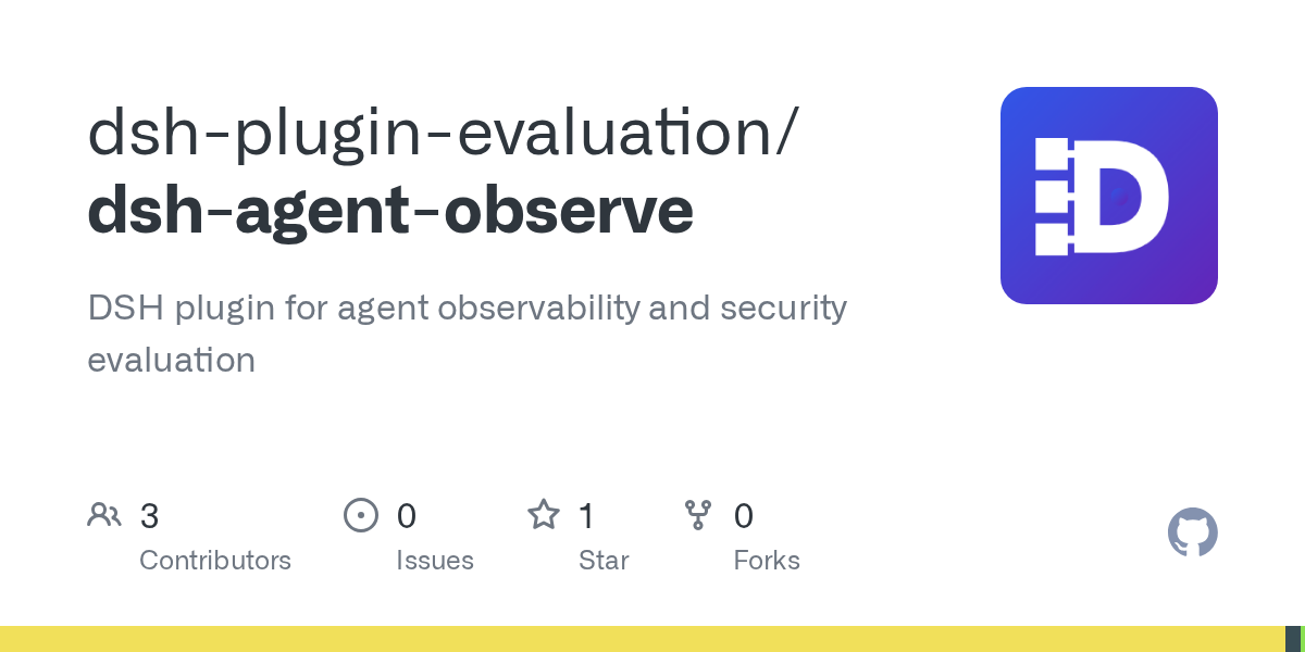 dsh-plugin-evaluation/dsh-agent-observe Screenshot preview