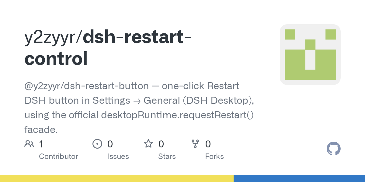 y2zyyr/dsh-restart-control Screenshot preview