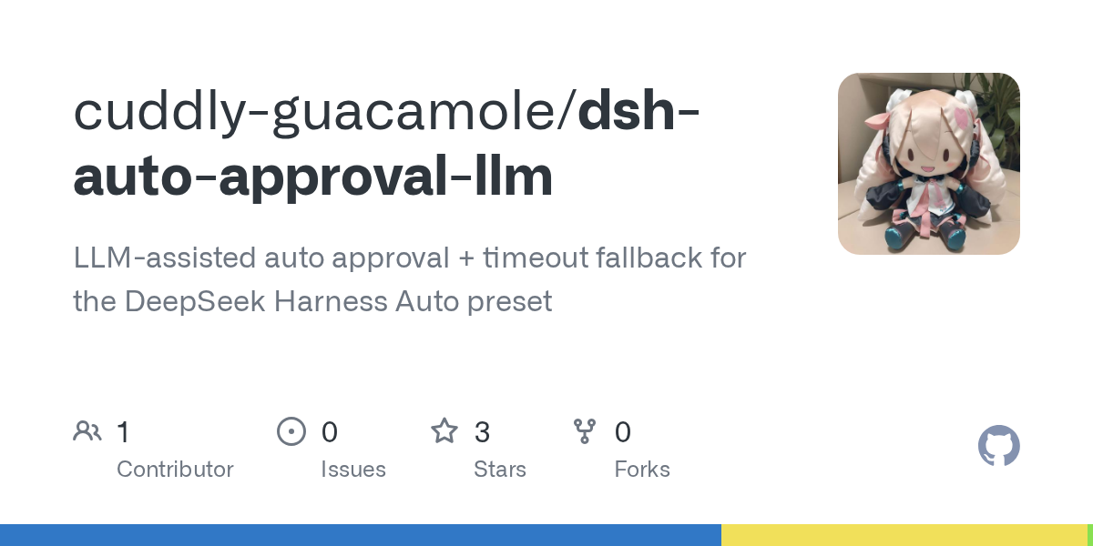 cuddly-guacamole/dsh-auto-approval-llm Screenshot preview
