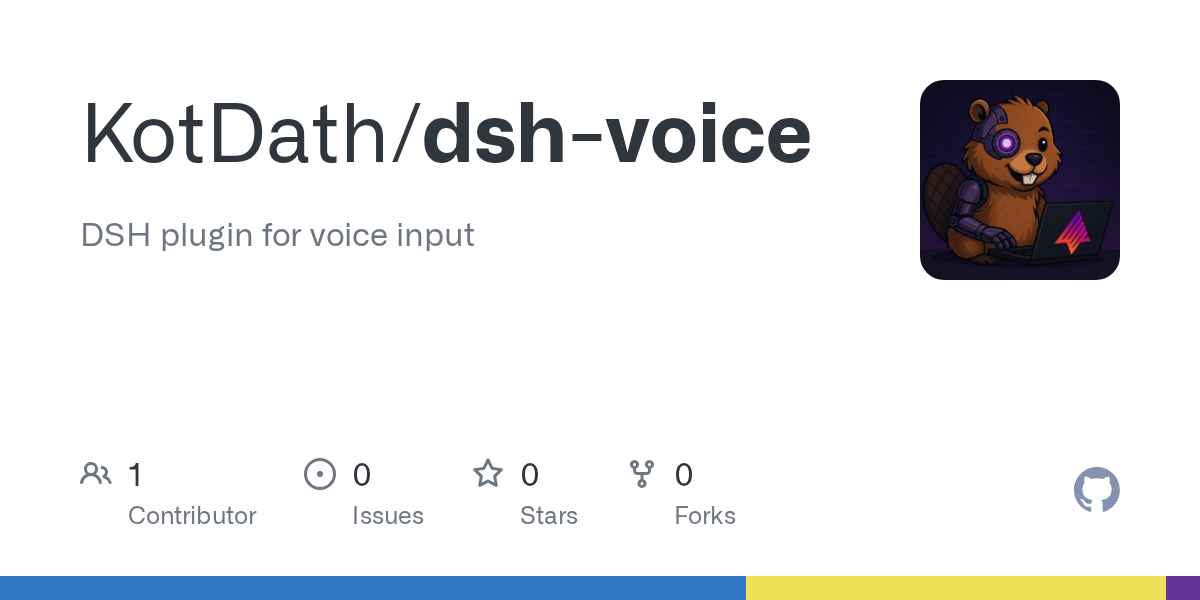 KotDath/dsh-voice Screenshot preview