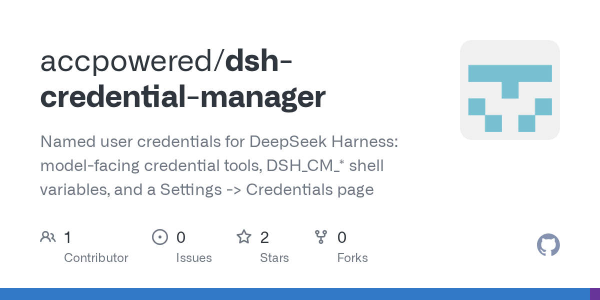 accpowered/dsh-credential-manager Screenshot preview