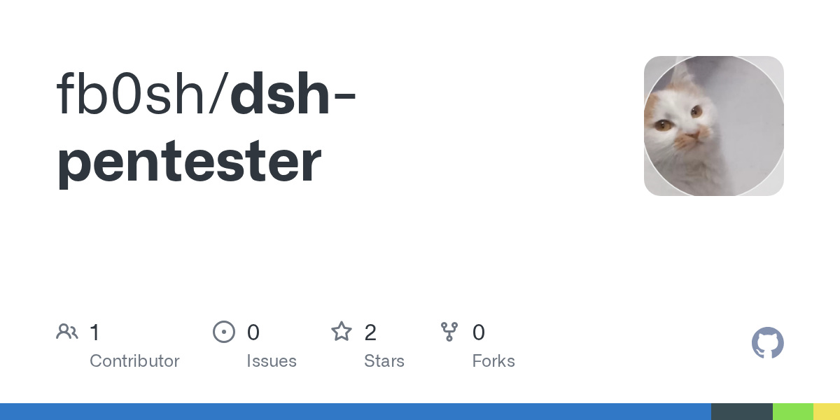 fb0sh/dsh-pentester Screenshot preview