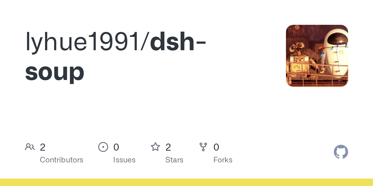 lyhue1991/dsh-soup Screenshot preview