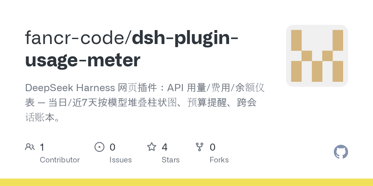 fancr-code/dsh-plugin-usage-meter Screenshot preview