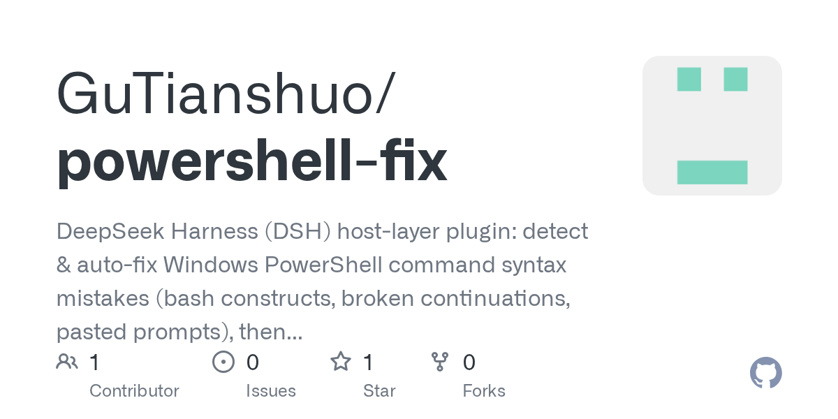 GuTianshuo/powershell-fix Screenshot preview
