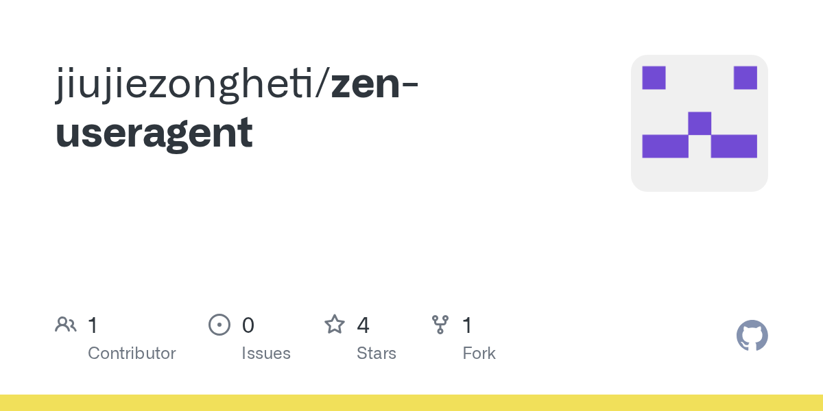 jiujiezongheti/zen-useragent Screenshot preview