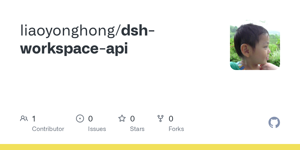 liaoyonghong/dsh-workspace-api Screenshot preview