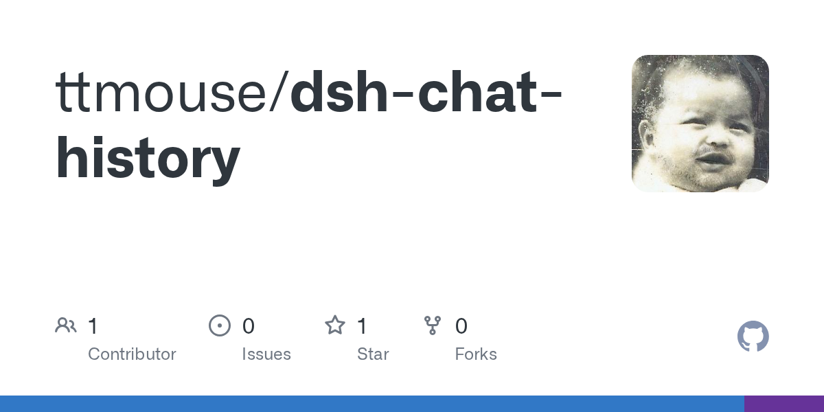ttmouse/dsh-chat-history Screenshot preview
