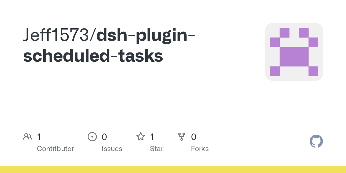 Jeff1573/dsh-plugin-scheduled-tasks Screenshot preview