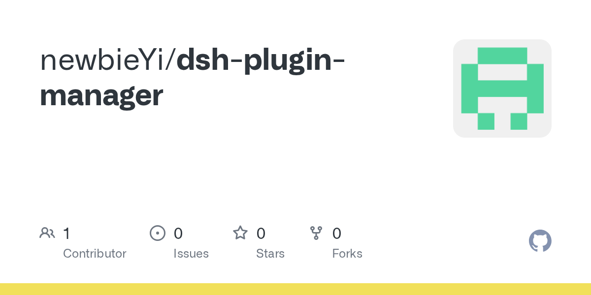 newbieYi/dsh-plugin-manager Screenshot preview