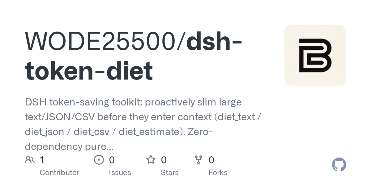 WODE25500/dsh-token-diet Screenshot preview