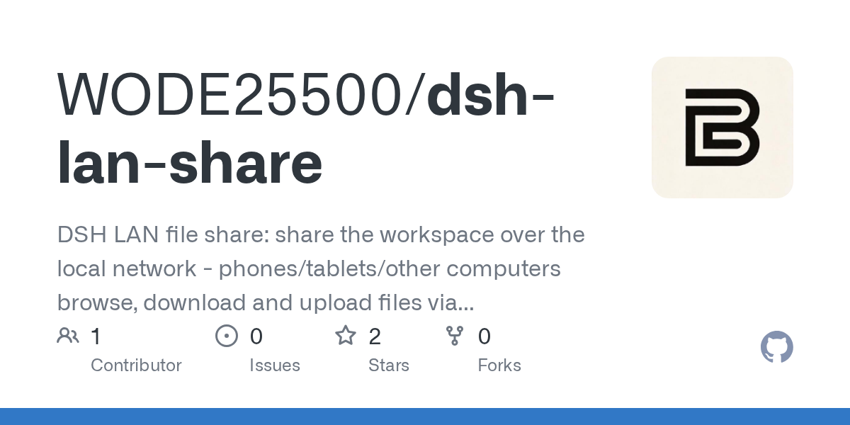 WODE25500/dsh-lan-share Screenshot preview
