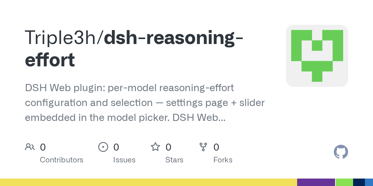 Triple3h/dsh-reasoning-effort Screenshot preview