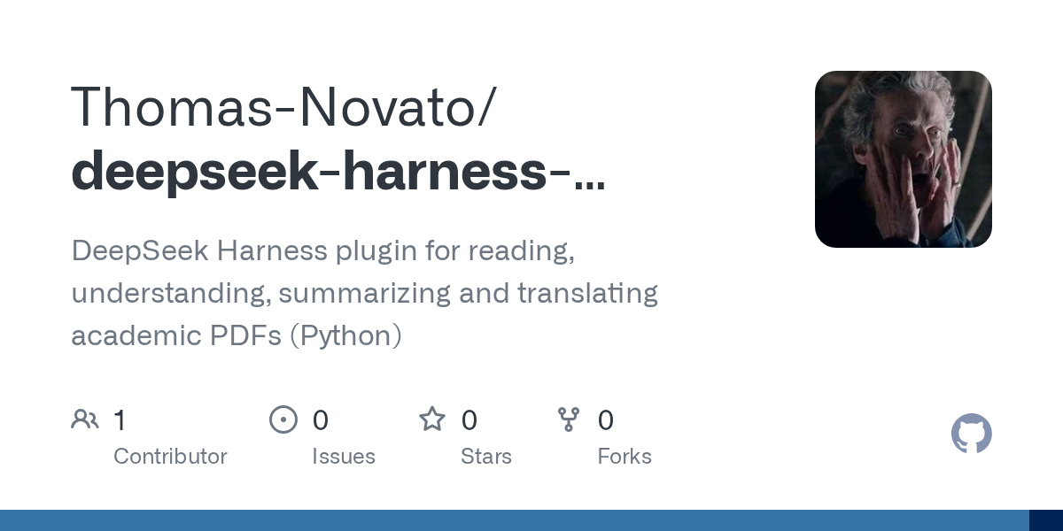 Thomas-Novato/deepseek-harness-paper-assistant Screenshot preview