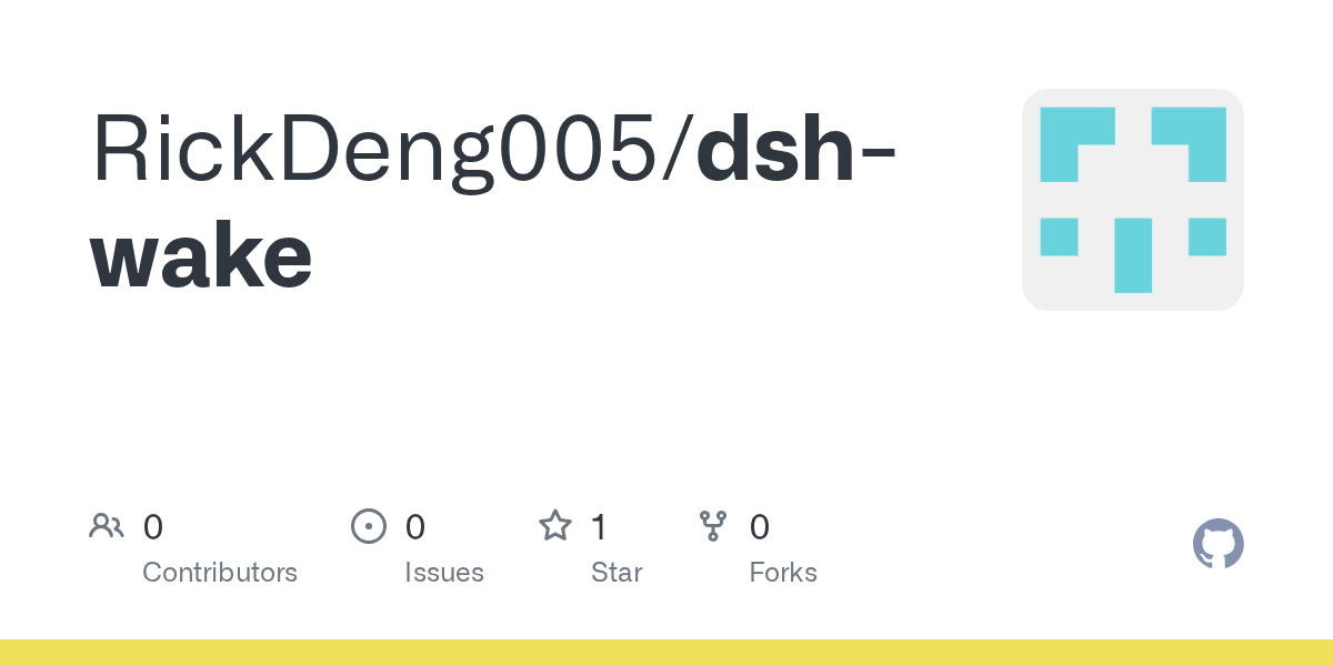 RickDeng005/dsh-wake Screenshot preview