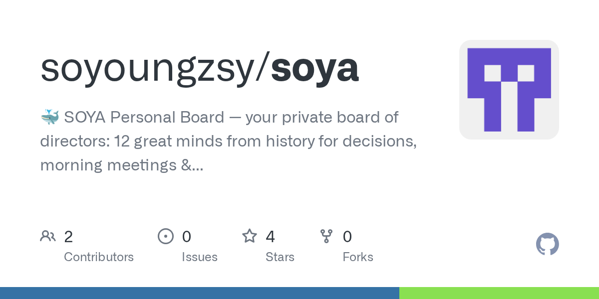 soyoungzsy/soya Screenshot preview