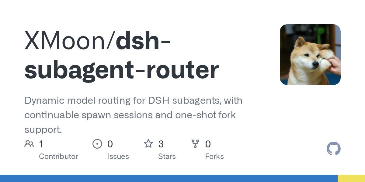 XMoon/dsh-subagent-router Screenshot preview
