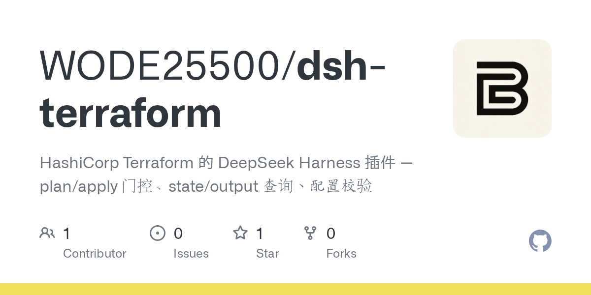 WODE25500/dsh-terraform Screenshot preview