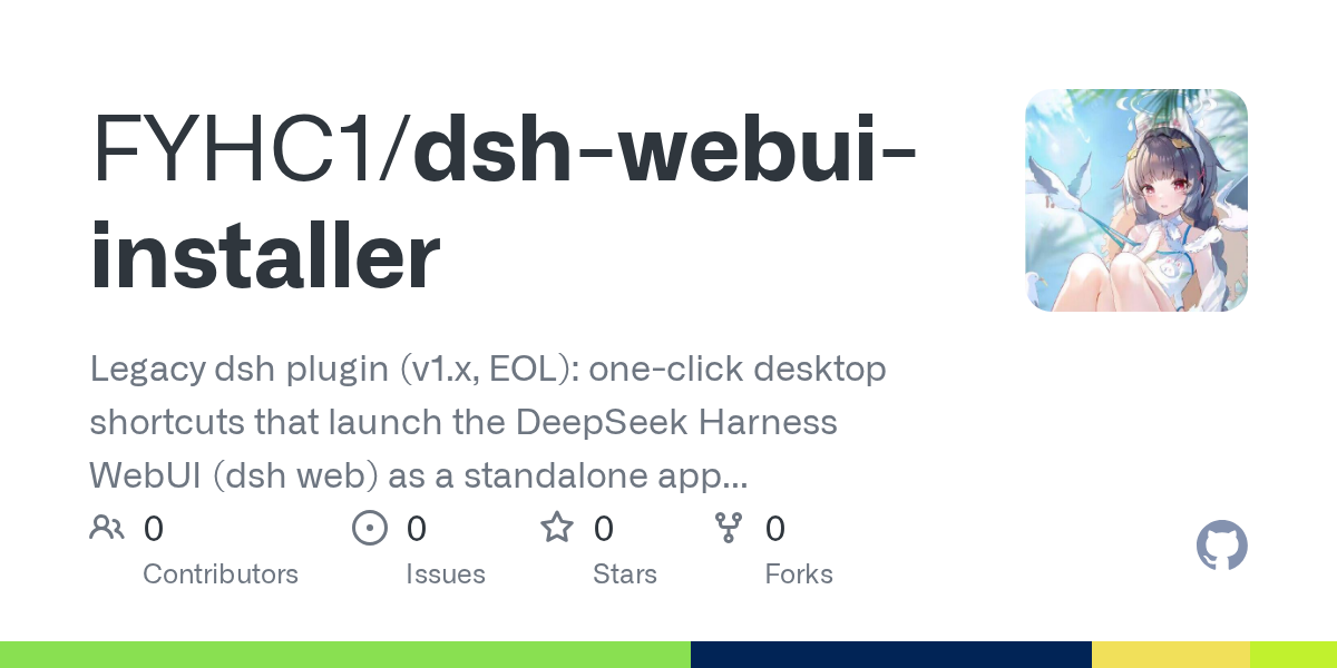 FYHC1/dsh-webui-installer Screenshot preview